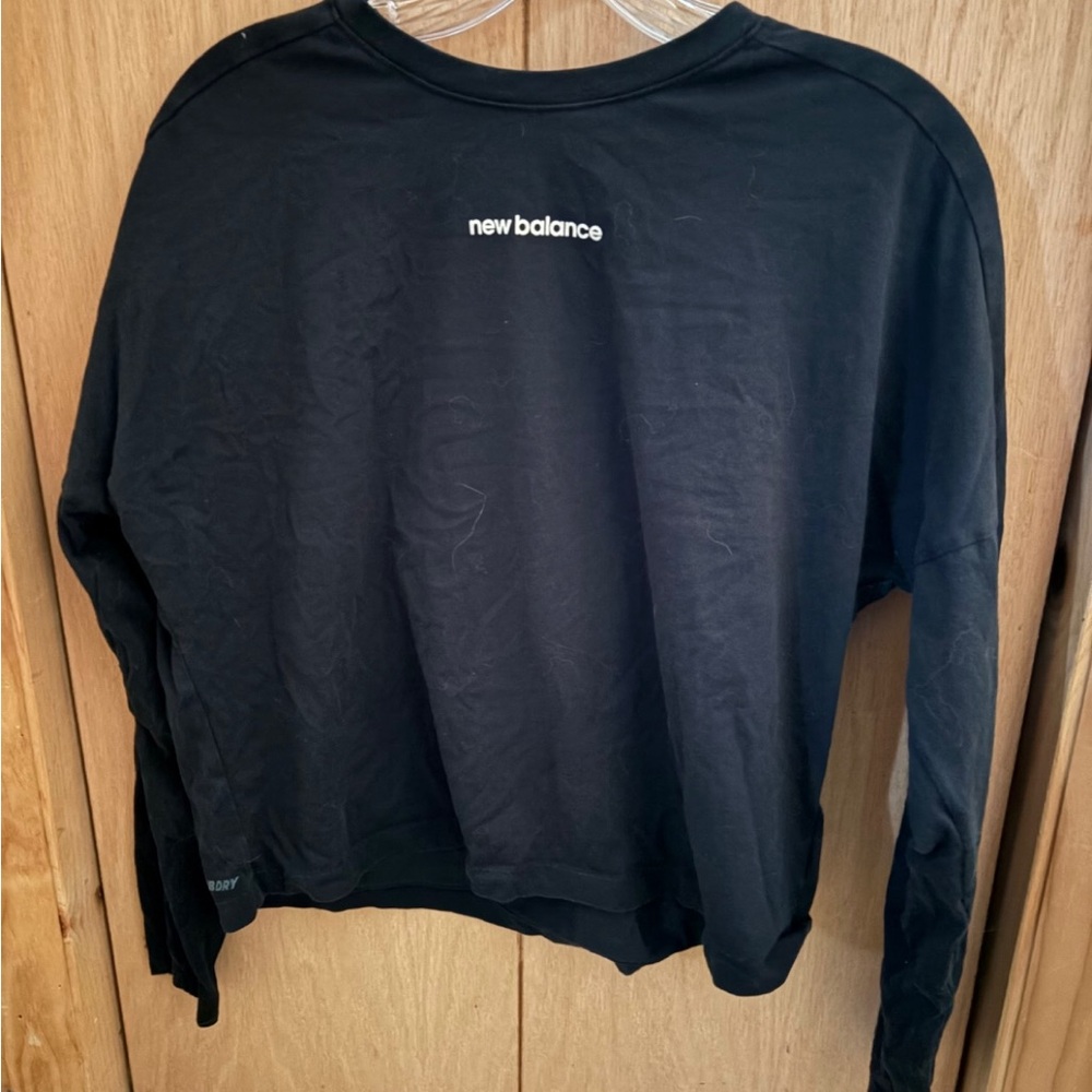 New Balance Black Crew Neck Top